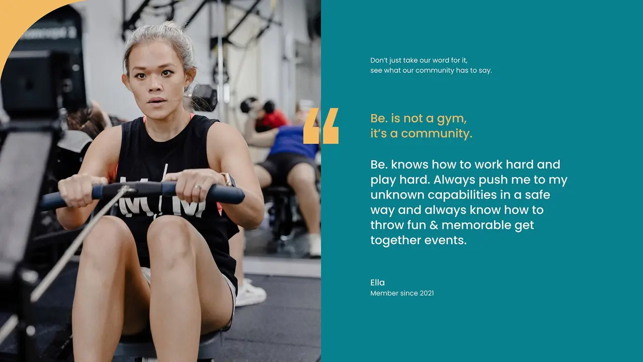 Train with Be.